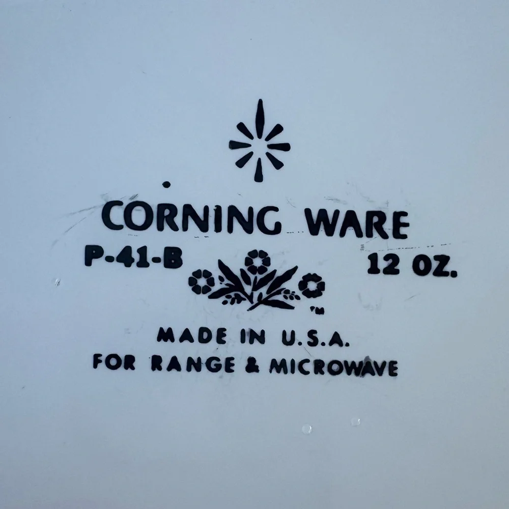 Vintage Corning Ware Blue Cornflower Baking Dishes Set of 4 Casserole Dishes